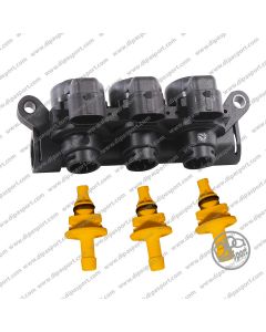 238286000 Landi EVO Rail 3 Iniettori Ugello Giallo