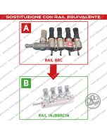 INJBBRC1N Rail Iniettori Gas Nuovi Equivalenti Brc