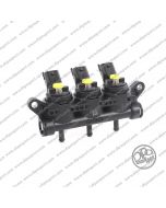238164000 Rail 3 Iniettori Girs12 Tipo XS Giallo
