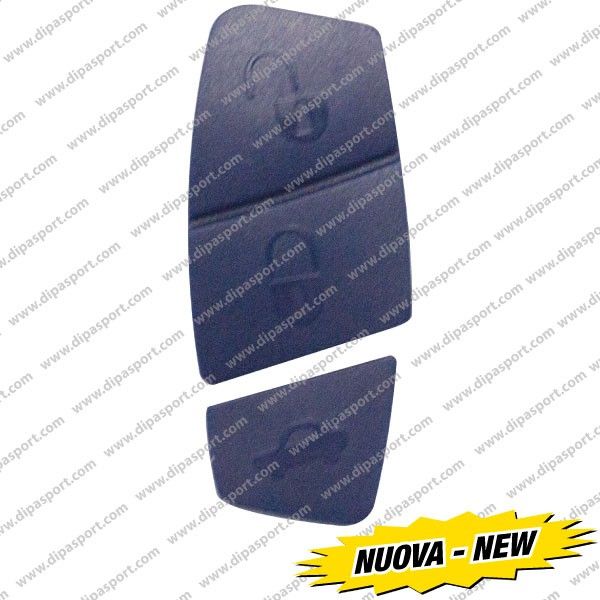 CHV022BN Gommino Chiave Gruppo Fiat Tre Tasti Blu