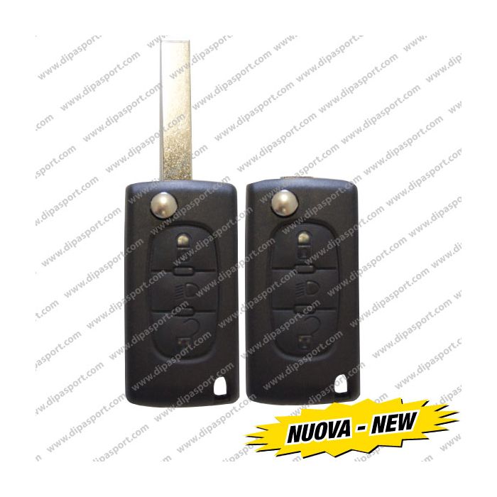 CHV065N Cover Chiave Citroen Peugeot 3 Tasti