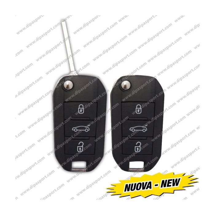 CHV128N Cover Per Chiave Peugeot 508 Tre Tasti