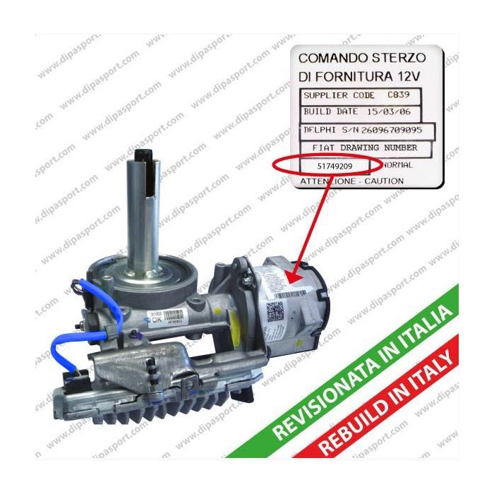 51749209 Piantone Sterzo Revisionato Lancia 1.2