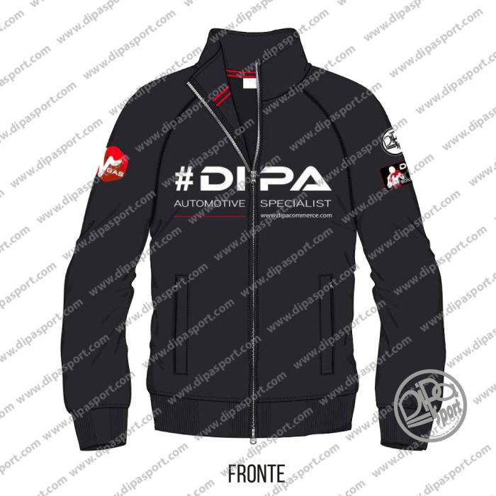 GADSWEATS01 Felpa Dipa Manica Lunga Con Zip Tg. XL