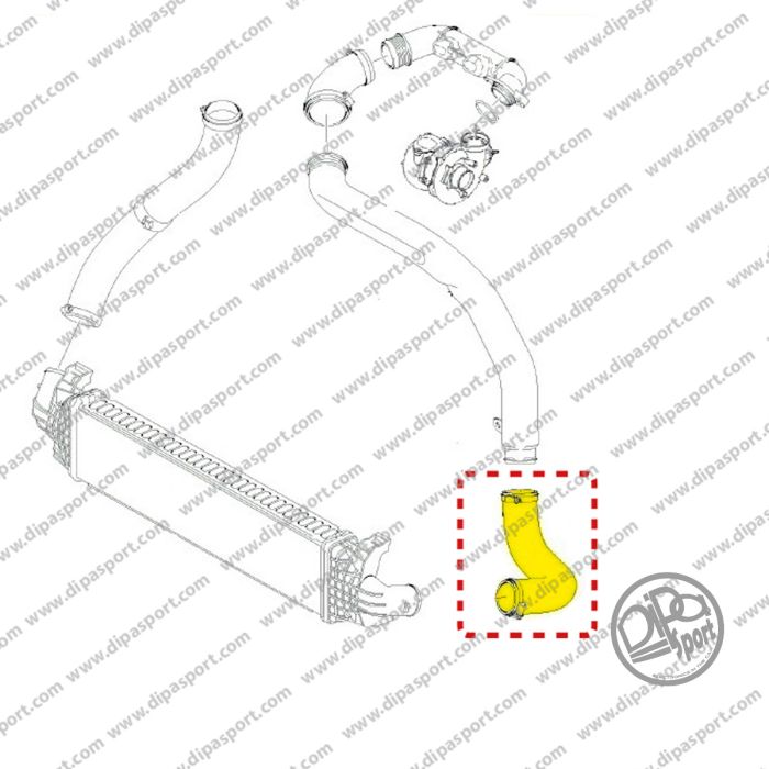 1672189 Tubo Intercooler Sx Focus C-Max 1.6 TDCi
