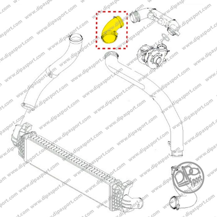 1672189 Tubo Intercooler Sx Focus C-Max 1.6 d